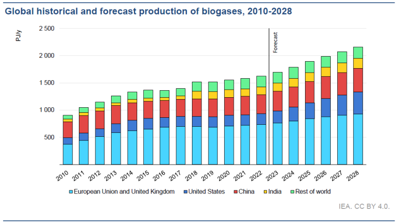 Forcast Procuction Of Biogases 